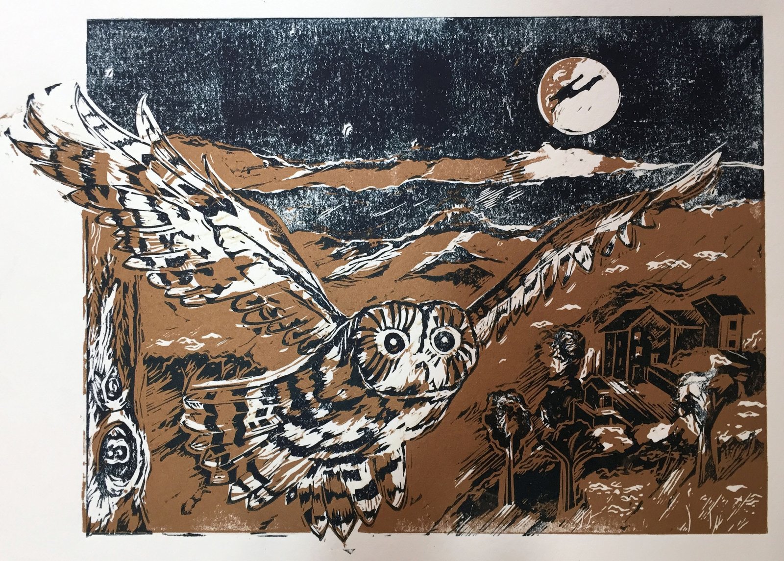 Store Night Owl Print